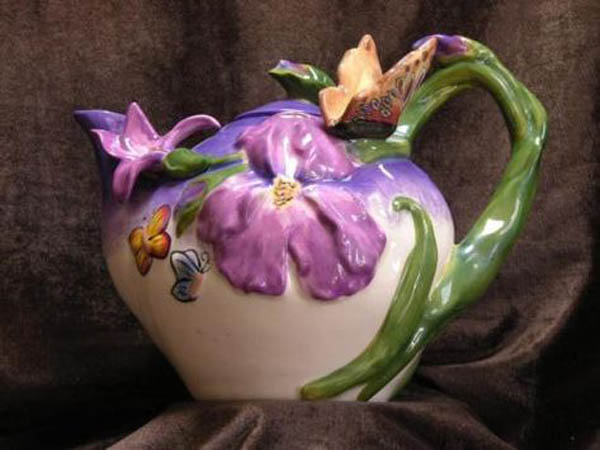 Purple Violet Teapot